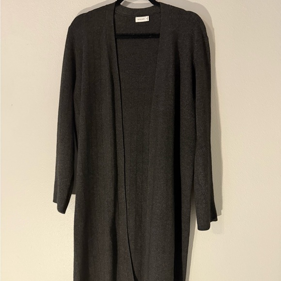 Gentle Fawn Long Grey Open Cardigan Lightweight - Picture 3 of 4